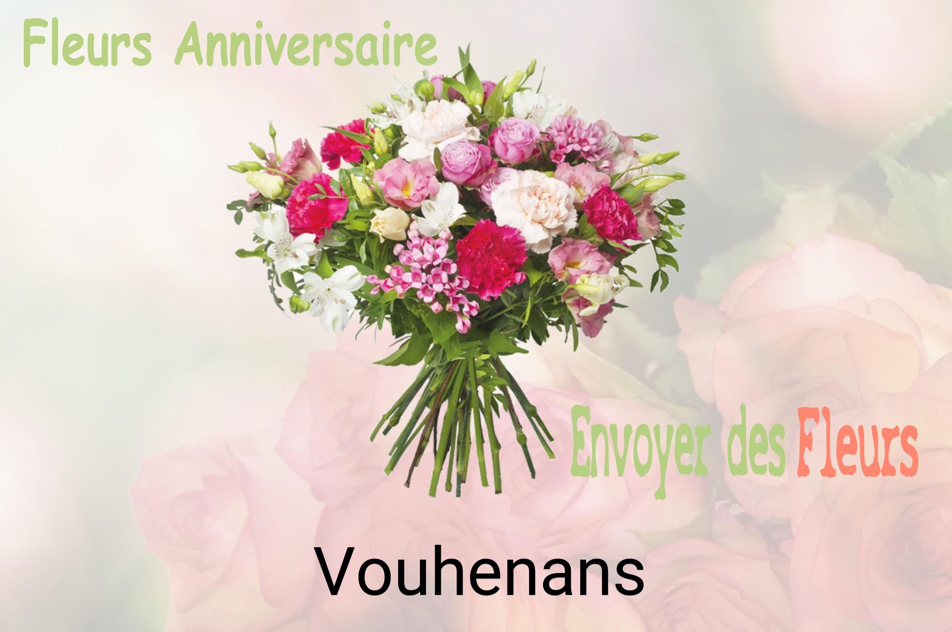 Bouquet de fleurs d’anniversaire livré à Vouhenans